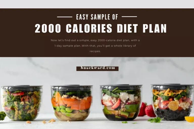 2000 Calories Diet Plan: No-Nonsense