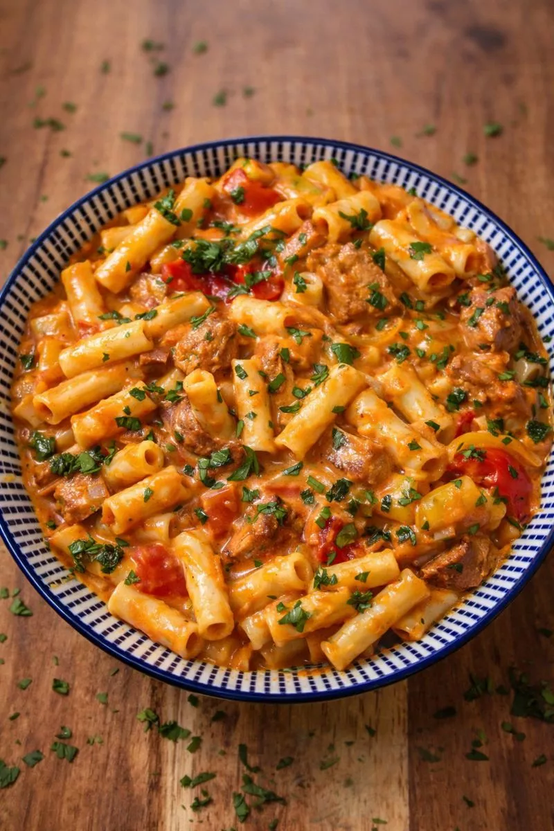 Chicken Fajita Mac and Cheese