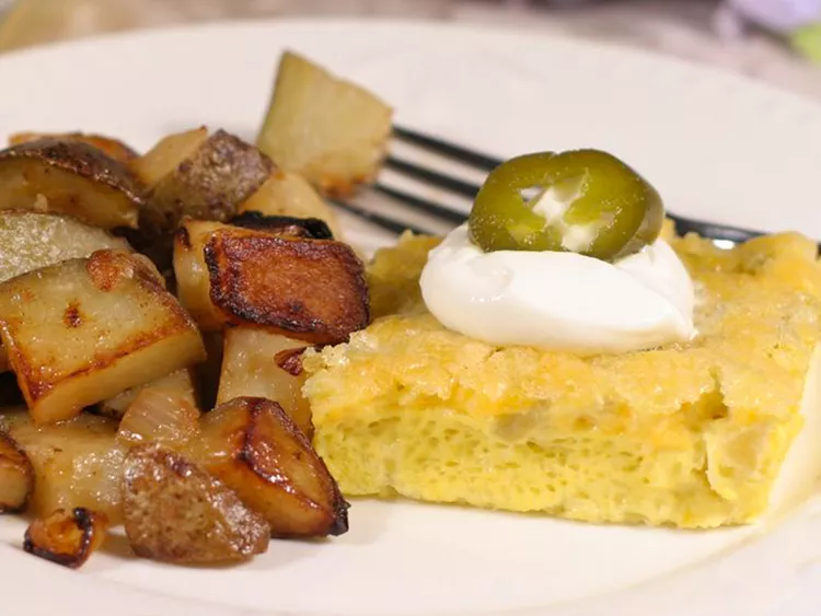 high protein cottage cheese recipes green chile frittata